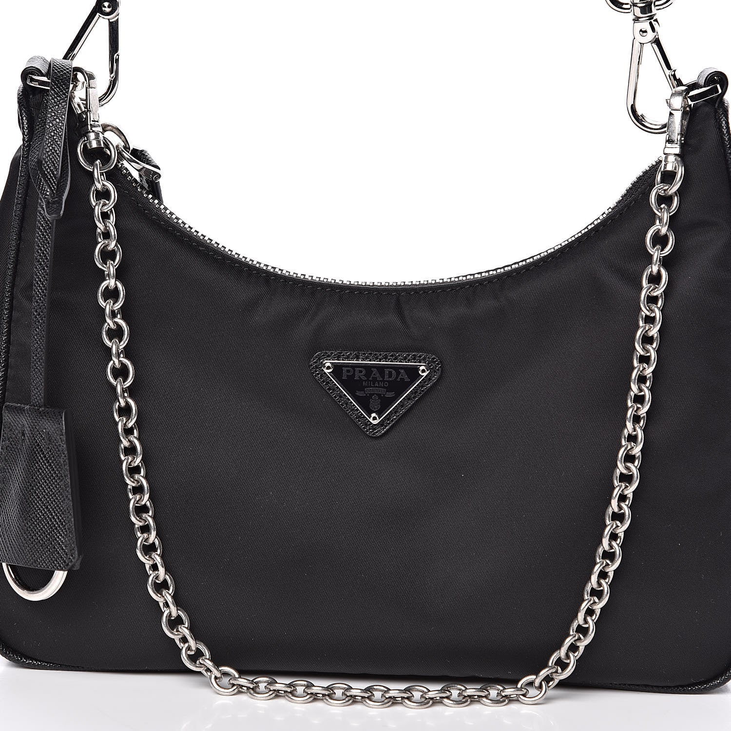 Prada Nylon Re-Edition 2005 Shoulder Bag Black 10 of 13