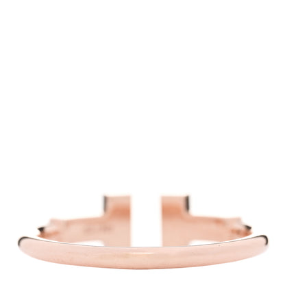 Tiffany 18K Rose Gold Diamond T Wire Ring 52 6 3 of 6