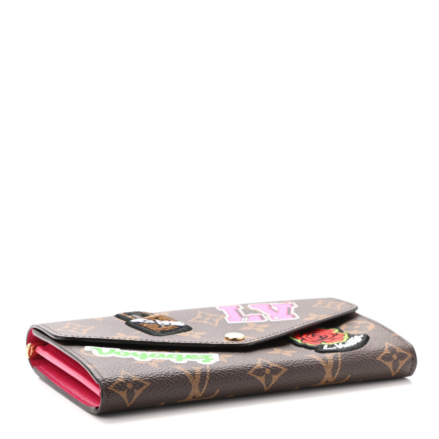 Louis Vuitton Monogram Travel Stickers Sarah Wallet 4 of 8