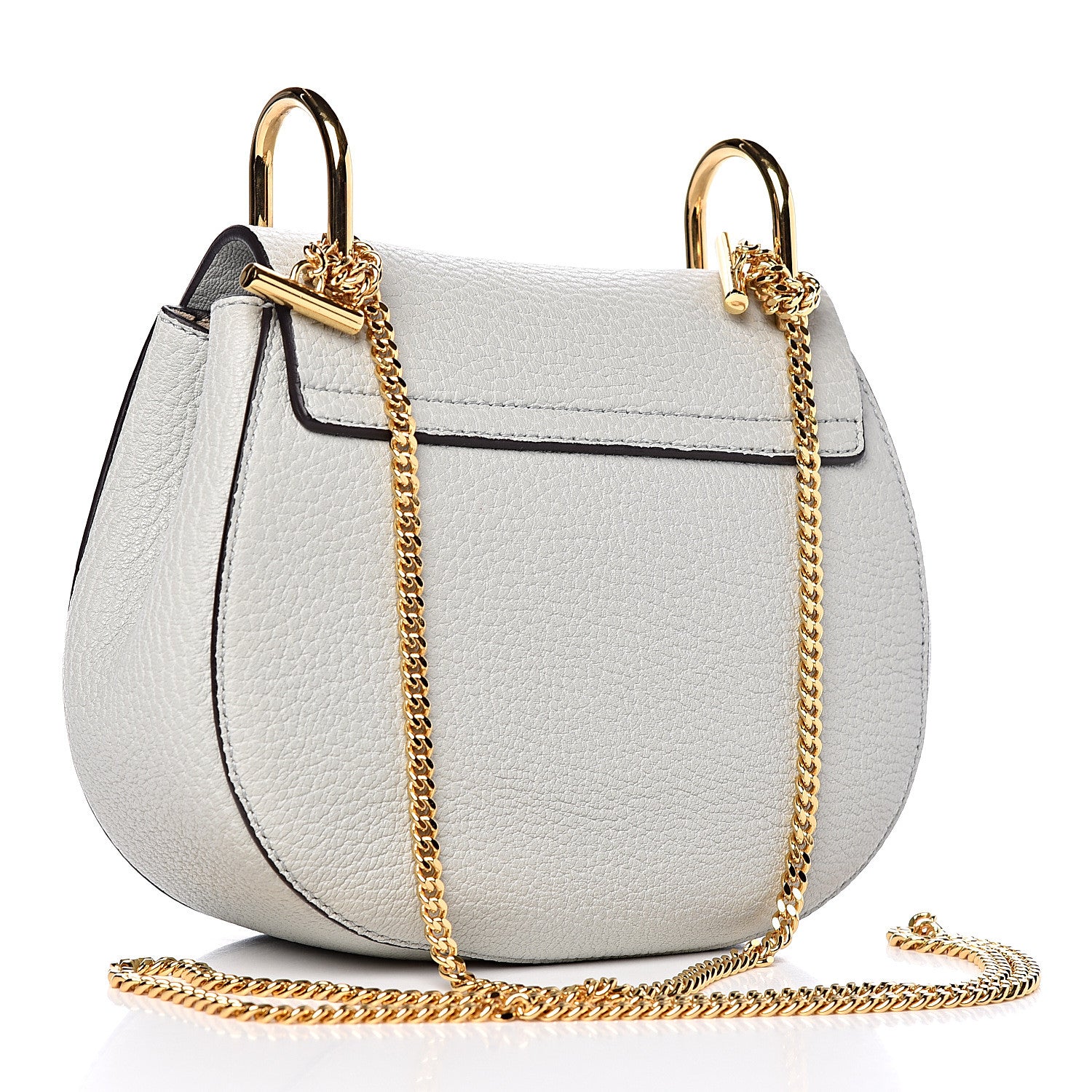 Chloe Grained Lambskin Drew Shoulder Bag Airy Grey 3 of 15