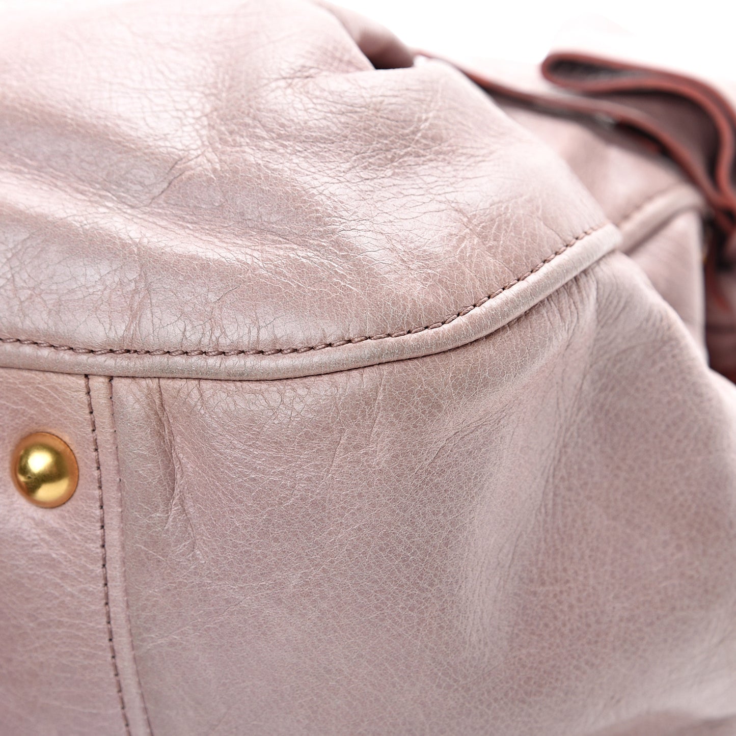 Vitello Lux Mini Bow Bag Mughetto