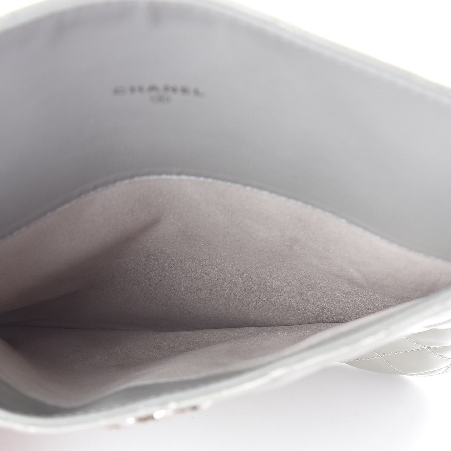 Patent Quilted Brilliant iPad Case Grey