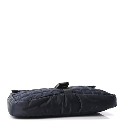 Chanel Nylon Quilted Ski Sport Flap Bag Navy 4 of 10