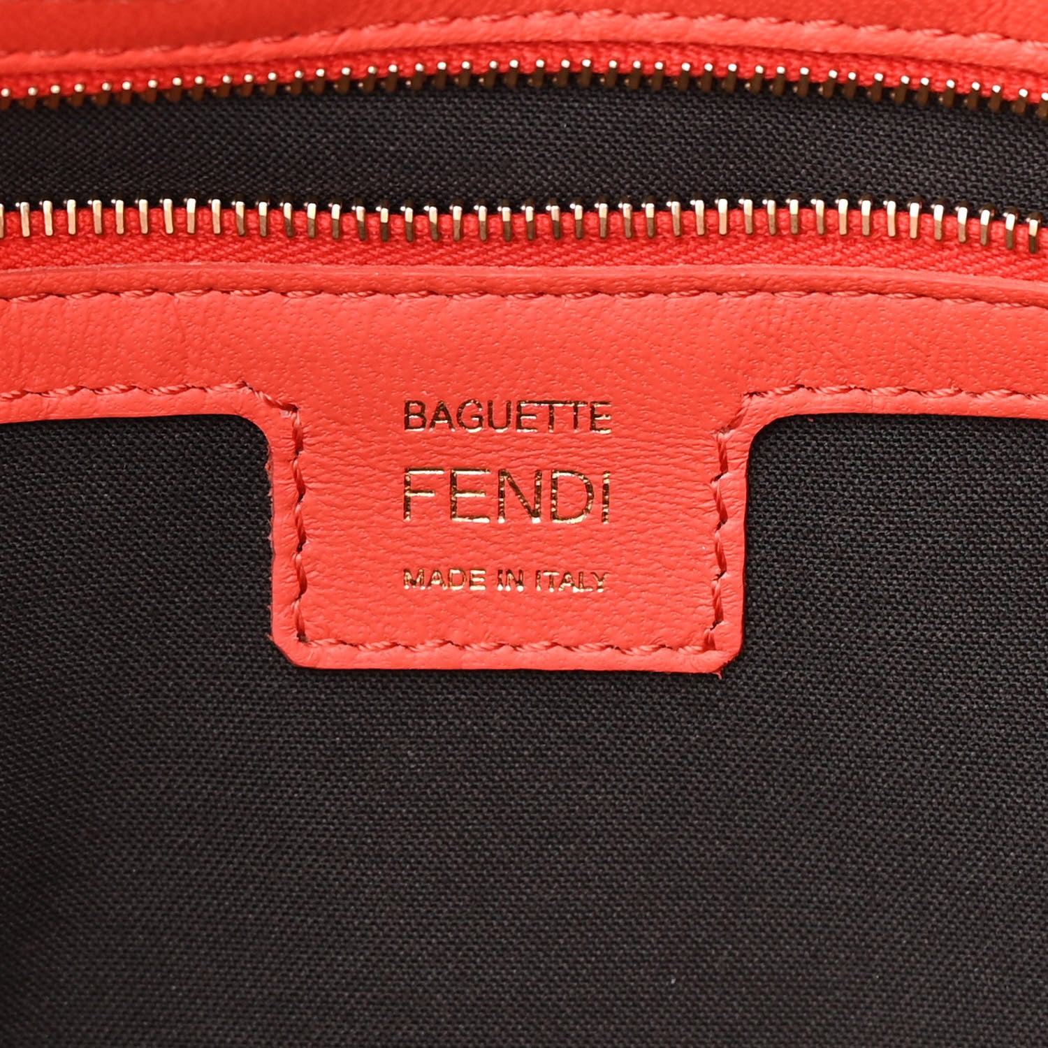 Fendi Nappa FF 1974 Embossed Baguette Tulipano 6 of 13