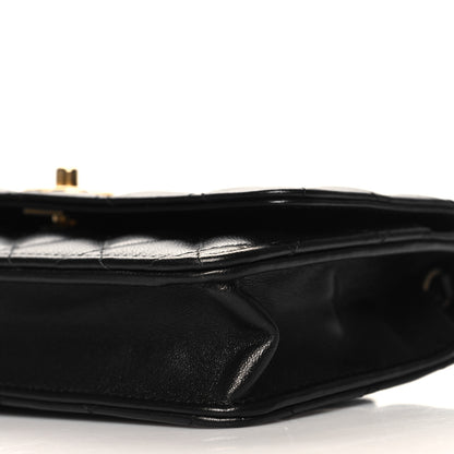 Chanel Lambskin Quilted CC Pearl Crush Wallet on Chain WOC Black 11 of 11