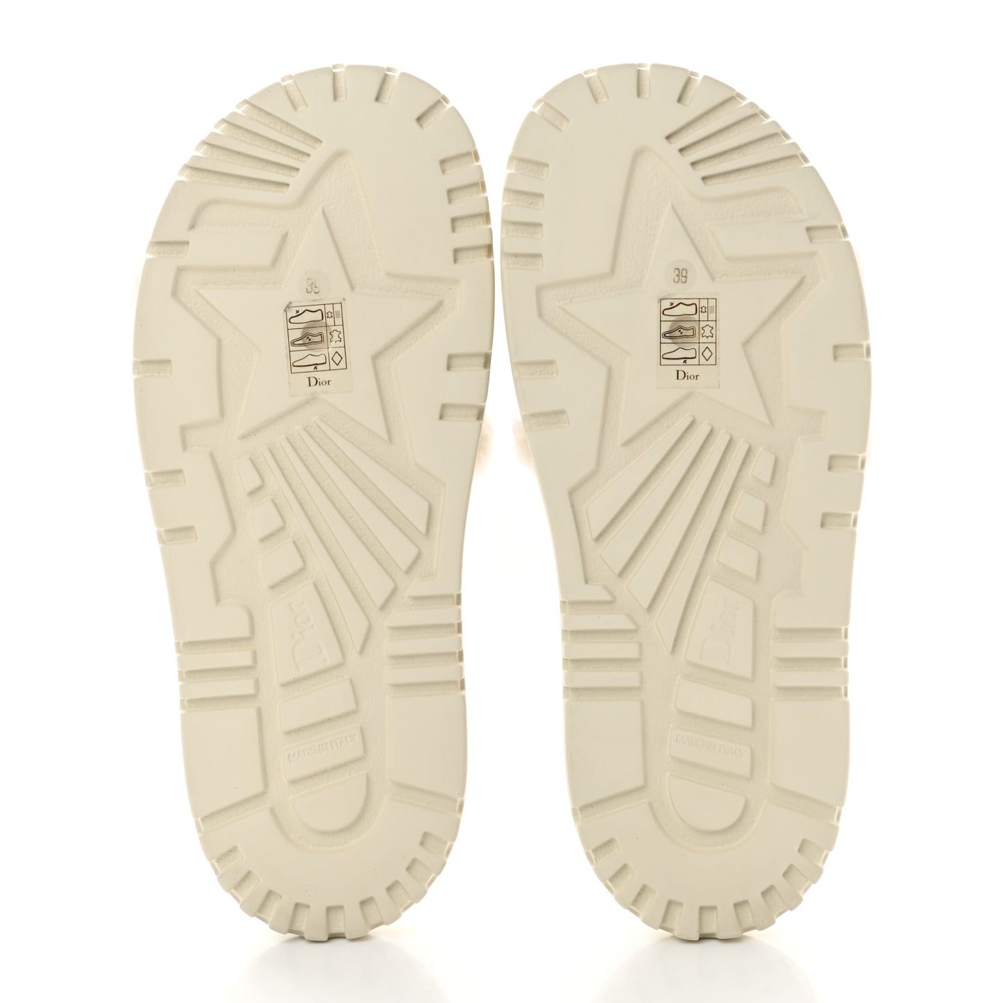 Shearling Canvas Embroidered Dway 10mm Slide Sandals 39 Natural Deep Blue