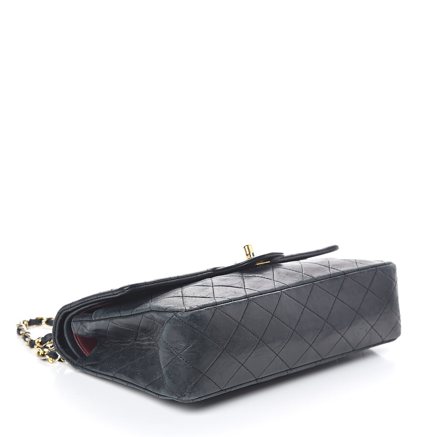 Chanel Lambskin Quilted Medium Double Flap Black 4 of 12