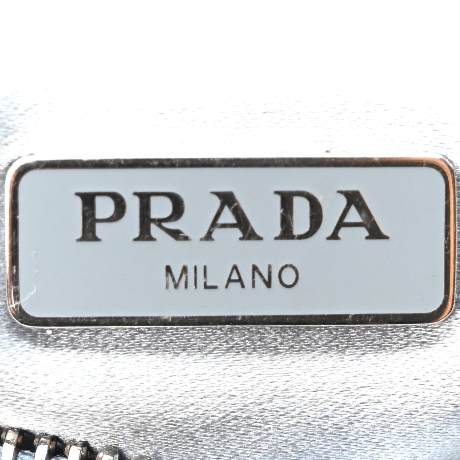 Prada Satin Crystal Re-Edition 2005 Shoulder Bag Celeste 6 of 9