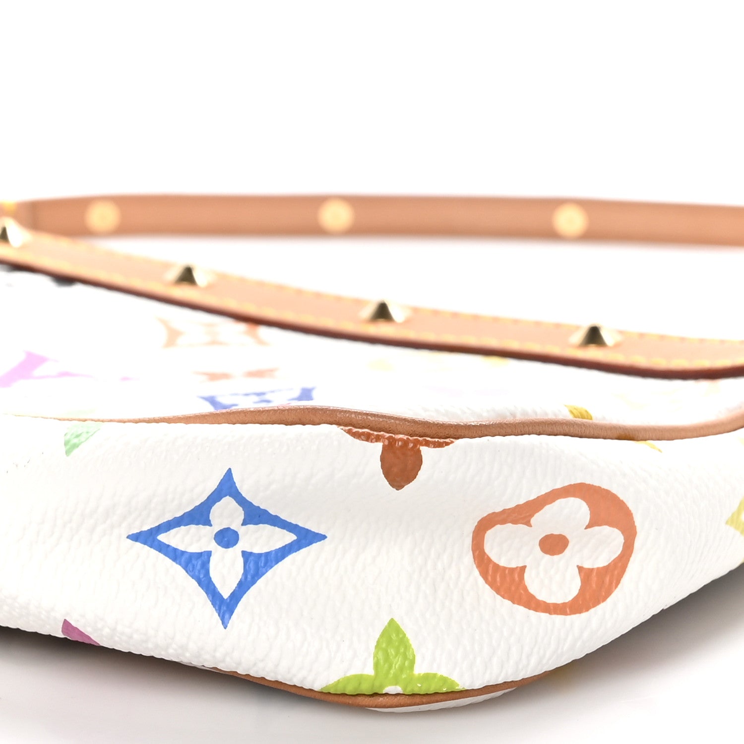 Louis Vuitton Monogram Multicolor Pochette Accessories White 10 of 10
