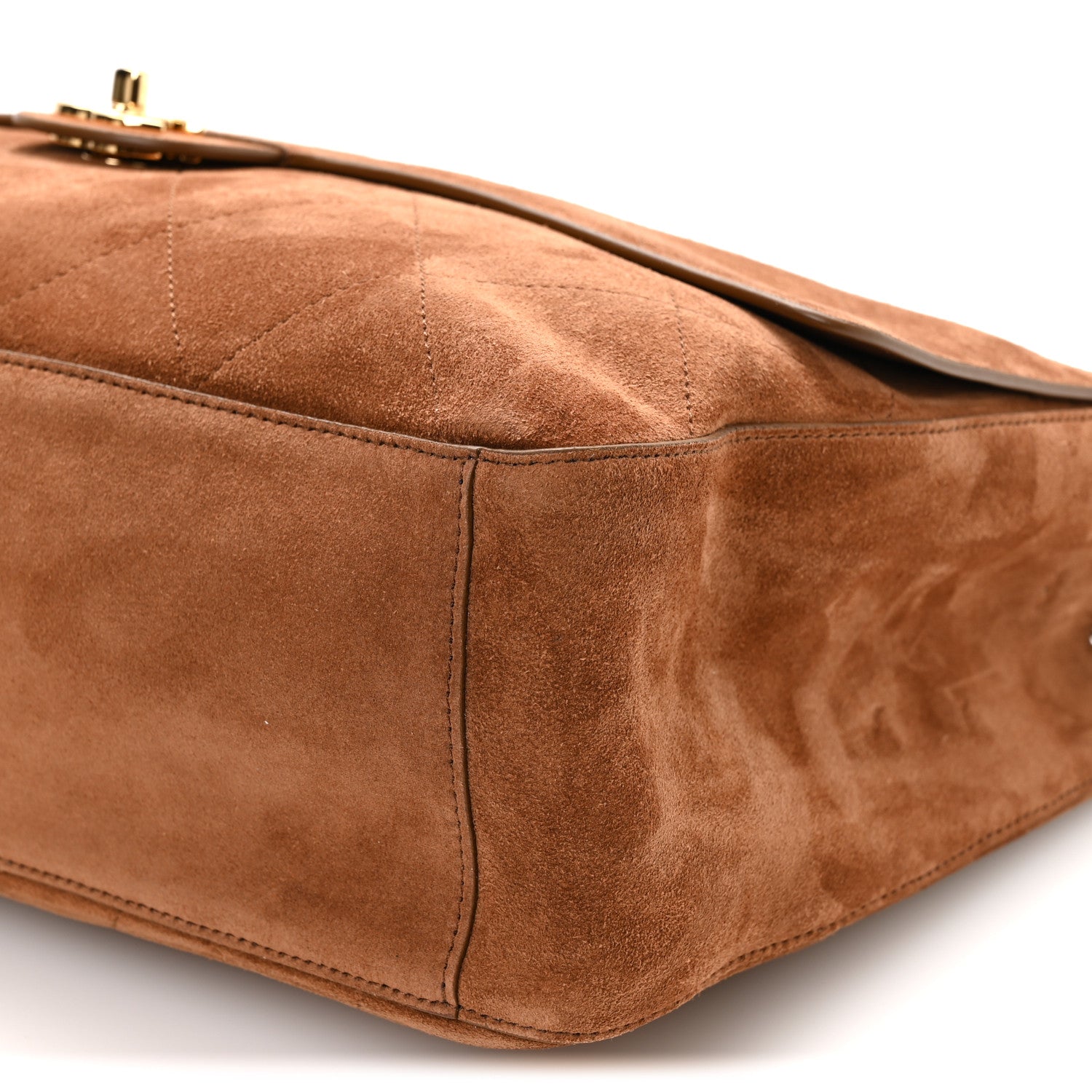 Chanel Suede Calfskin Souplissimo Maxi Flap Camel 10 of 10