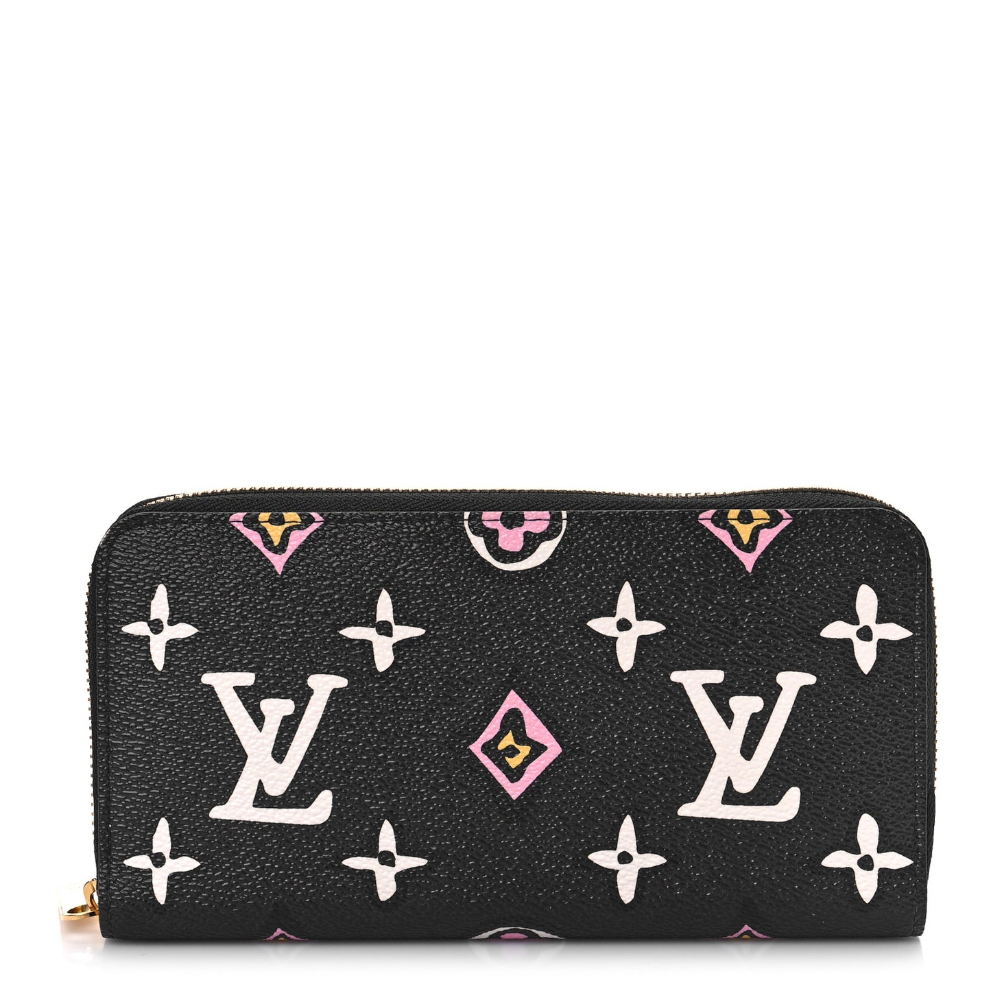 Monogram Giant Wild At Heart Zippy Wallet Black