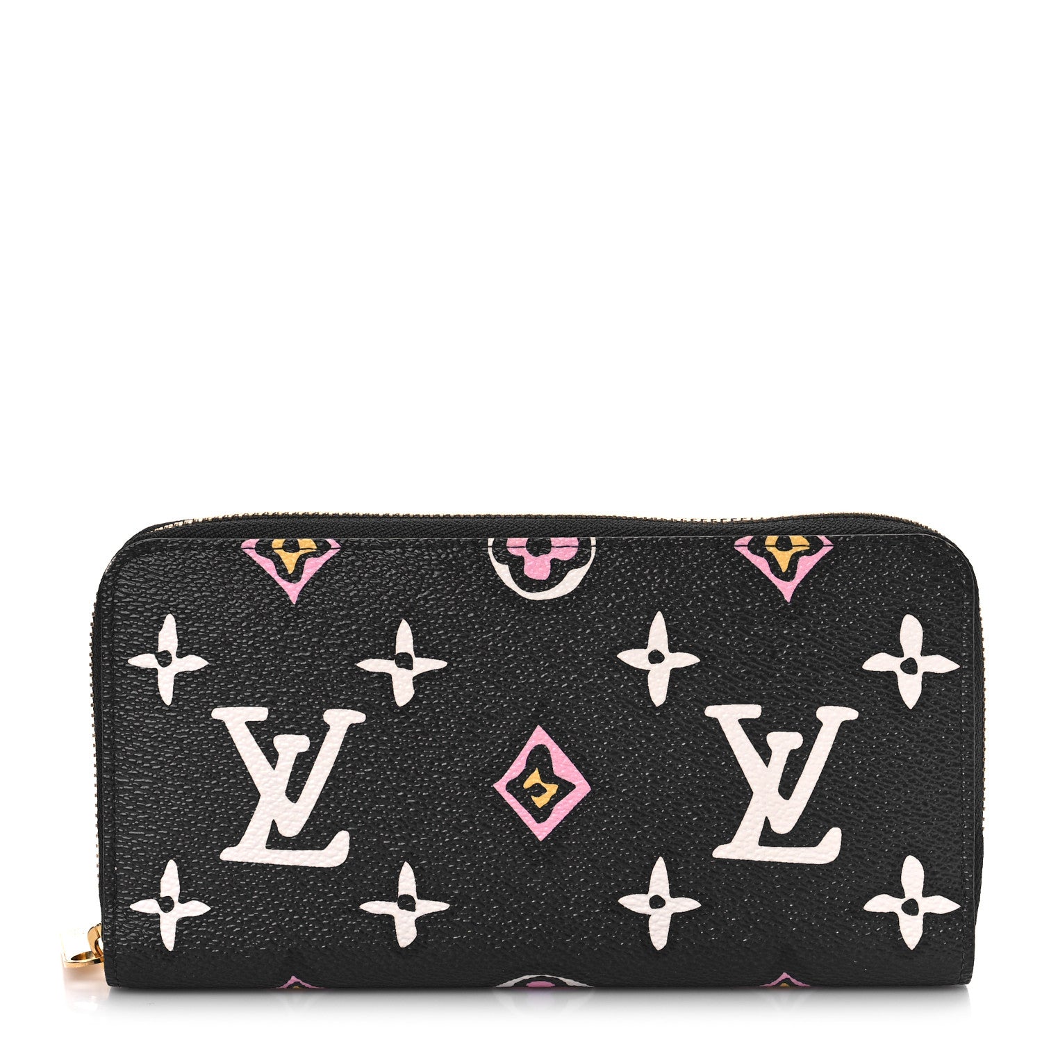 Louis Vuitton Monogram Giant Wild At Heart Zippy Wallet Black 1 of 9