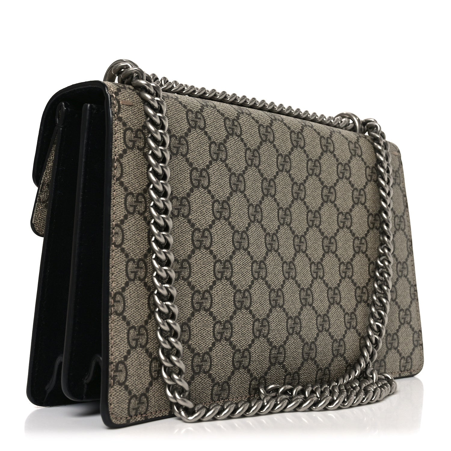 Gucci GG Supreme Monogram Small Dionysus Shoulder Bag Black 2 of 9