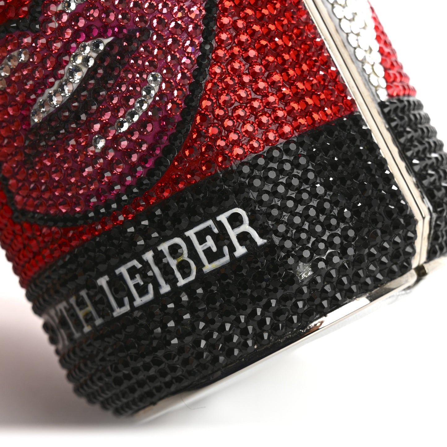 Crystal Cola Can Minaudiere Clutch Red Multicolor