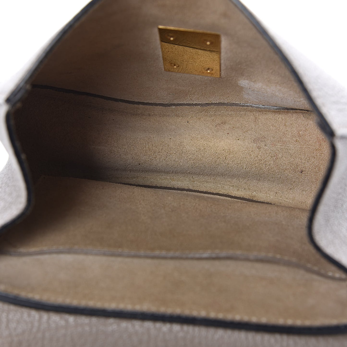 Grained Lambskin Mini Drew Shoulder Bag Motty Grey