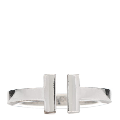 Tiffany Sterling Silver T Square Ring 51 5.75 1 of 6