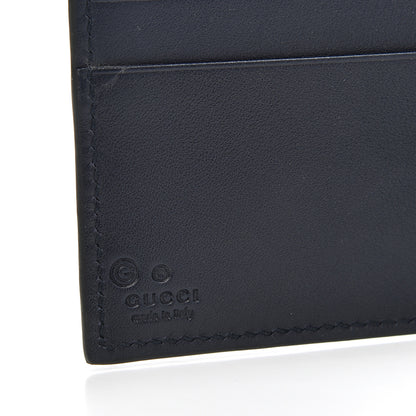 Gucci Microguccissima Bi-Fold Wallet Navy Blue 6 of 9