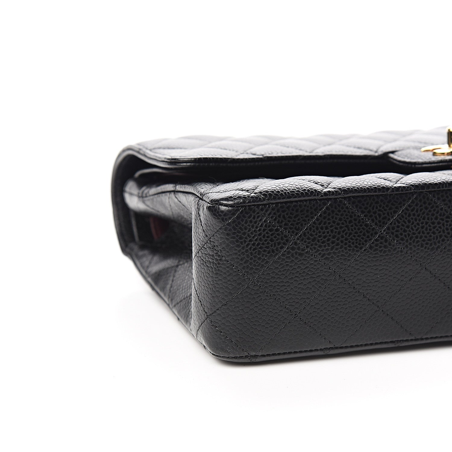 Chanel Caviar Quilted Medium Double Flap Black 7 of 10