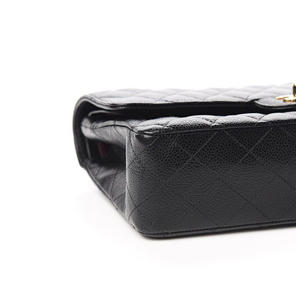 Chanel Caviar Quilted Medium Double Flap Black 7 of 10