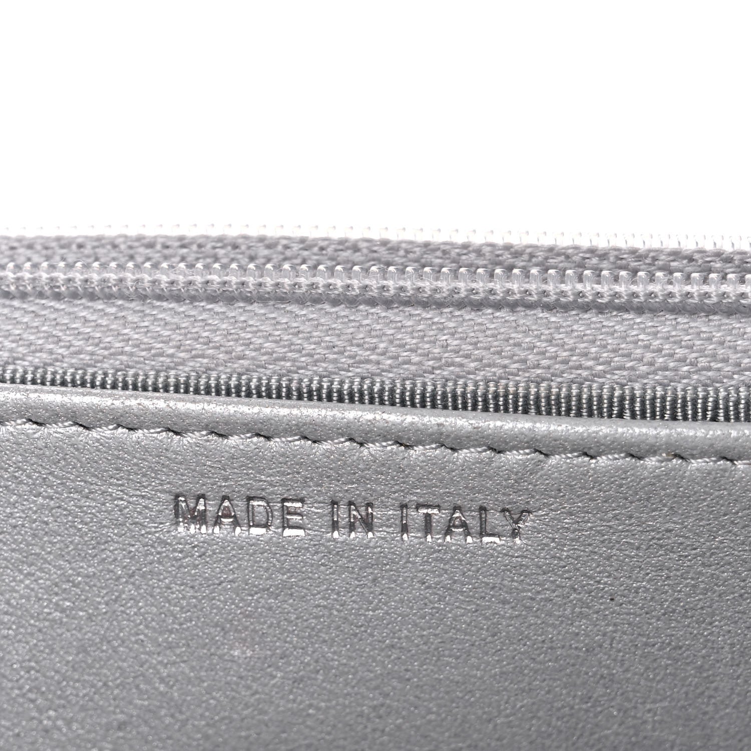 Chanel Glittered Metallic Caviar Quilted Wallet On Chain WOC Silver 7 of 13