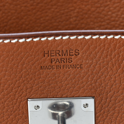 Hermes Natural Barenia Faubourg Birkin 30 Fauve 5 of 11