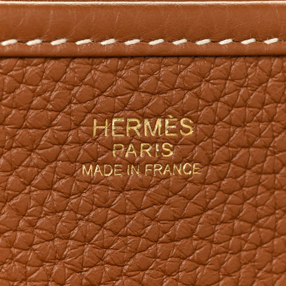 Hermes Taurillon Clemence Evelyne III PM Gold 6 of 10