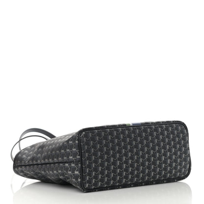 Moynat Grained Calfskin Canvas 1920 Oh! Tote Ruban PM Carbon Silver 3 of 11