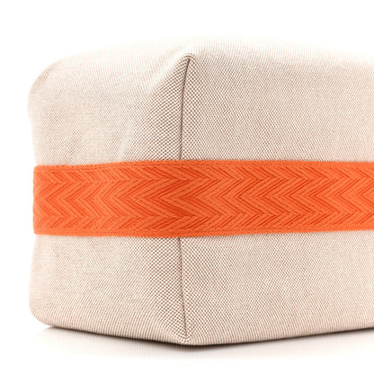 Hermes Canvas Large Bride-A-Brac Pouch Natural Orange 8 of 8