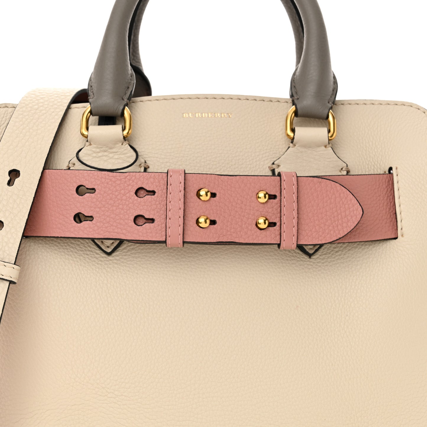 Marais Calfskin Small Belt Bag Limestone Dusty Rose