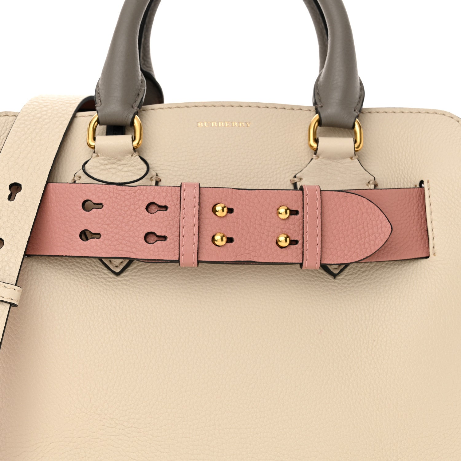Burberry Marais Calfskin Small Belt Bag Limestone Dusty Rose 9 of 11