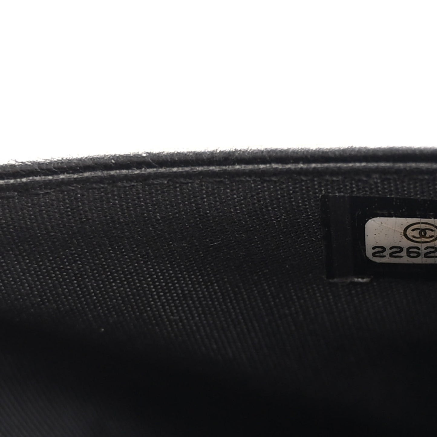 Calfskin Quilted Chain Around Boy Wallet On Chain WOC Black