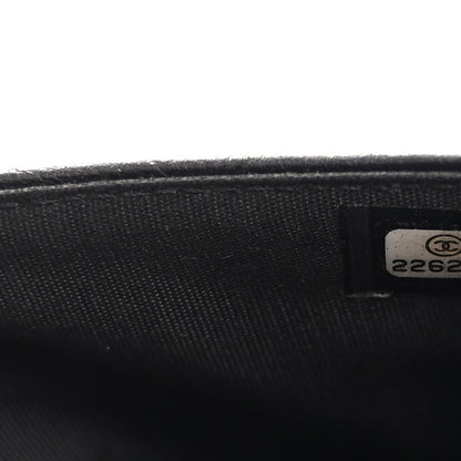 Chanel Calfskin Quilted Chain Around Boy Wallet On Chain WOC Black 8 of 11