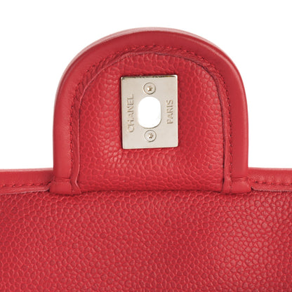 Chanel Caviar Quilted Medium French Riviera Flap Red 6 of 8