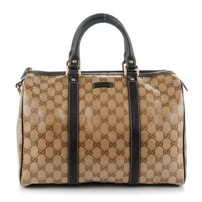 Gucci Crystal Monogram Medium Joy Boston Dark Brown 1 of 7