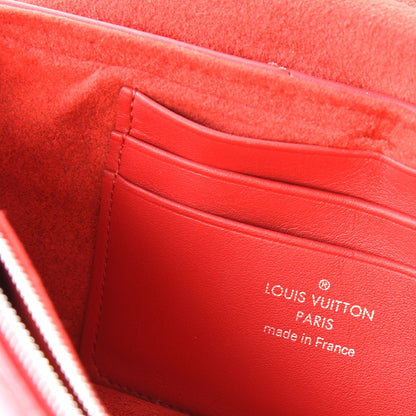 Louis Vuitton Calfskin New Wave Chain Pochette Scarlet 7 of 10