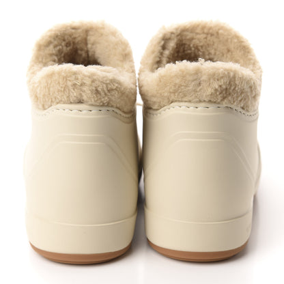 Gucci Rubber Wool Womens Crossy Ankle Boots 36 Mystic White Butterscotch 5 of 10