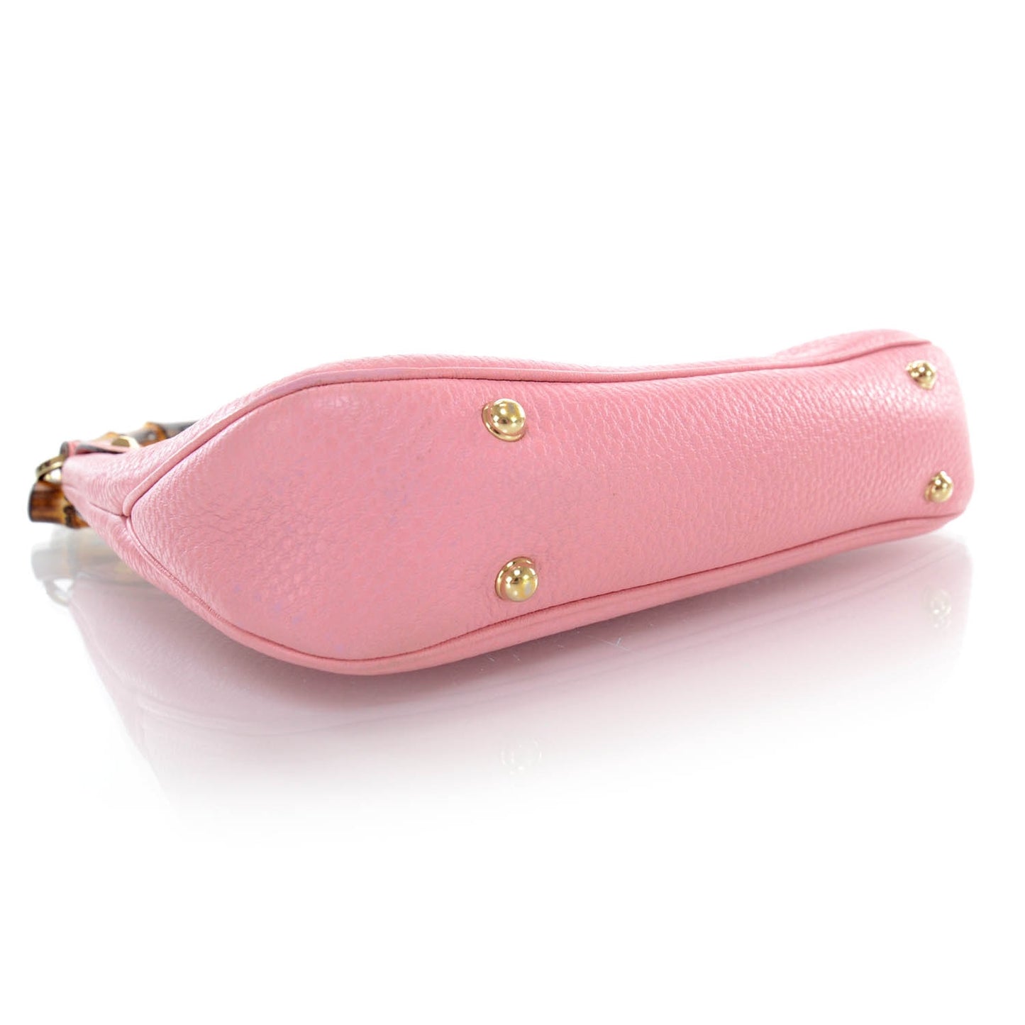 Calfskin Bamboo Anita Top Handle Bag Pink