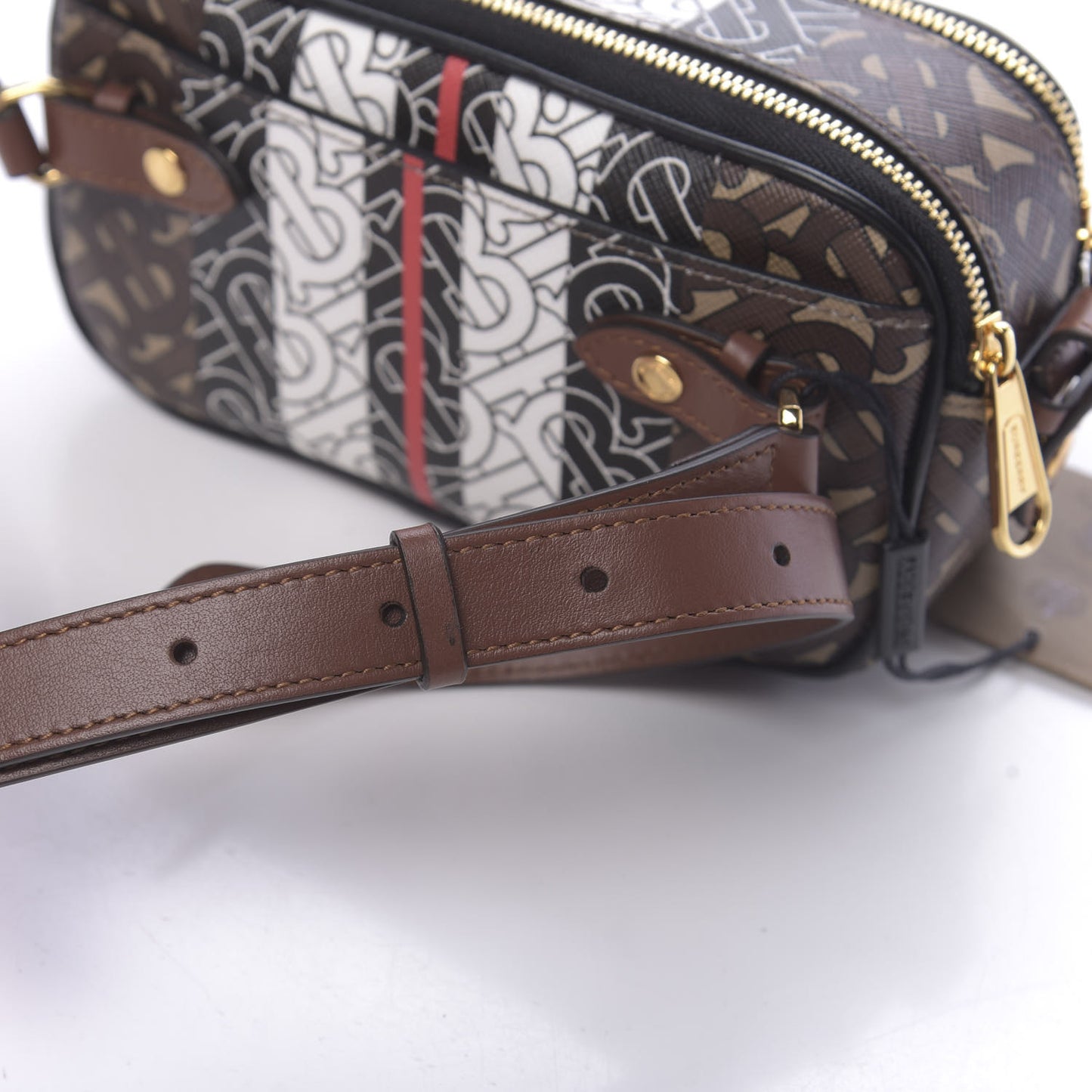 E-Canvas Monogram Stripe Convertible Camera Bag