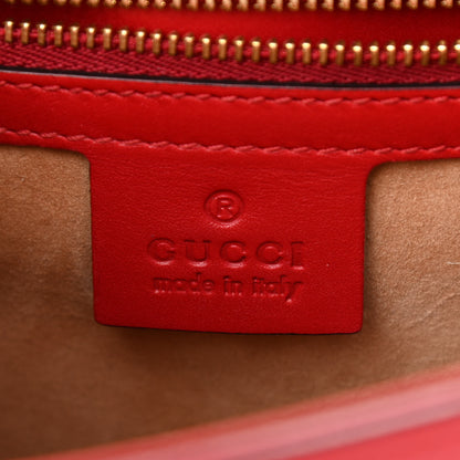 Gucci Calfskin Small Sylvie Shoulder Bag Hibiscus Red 5 of 14