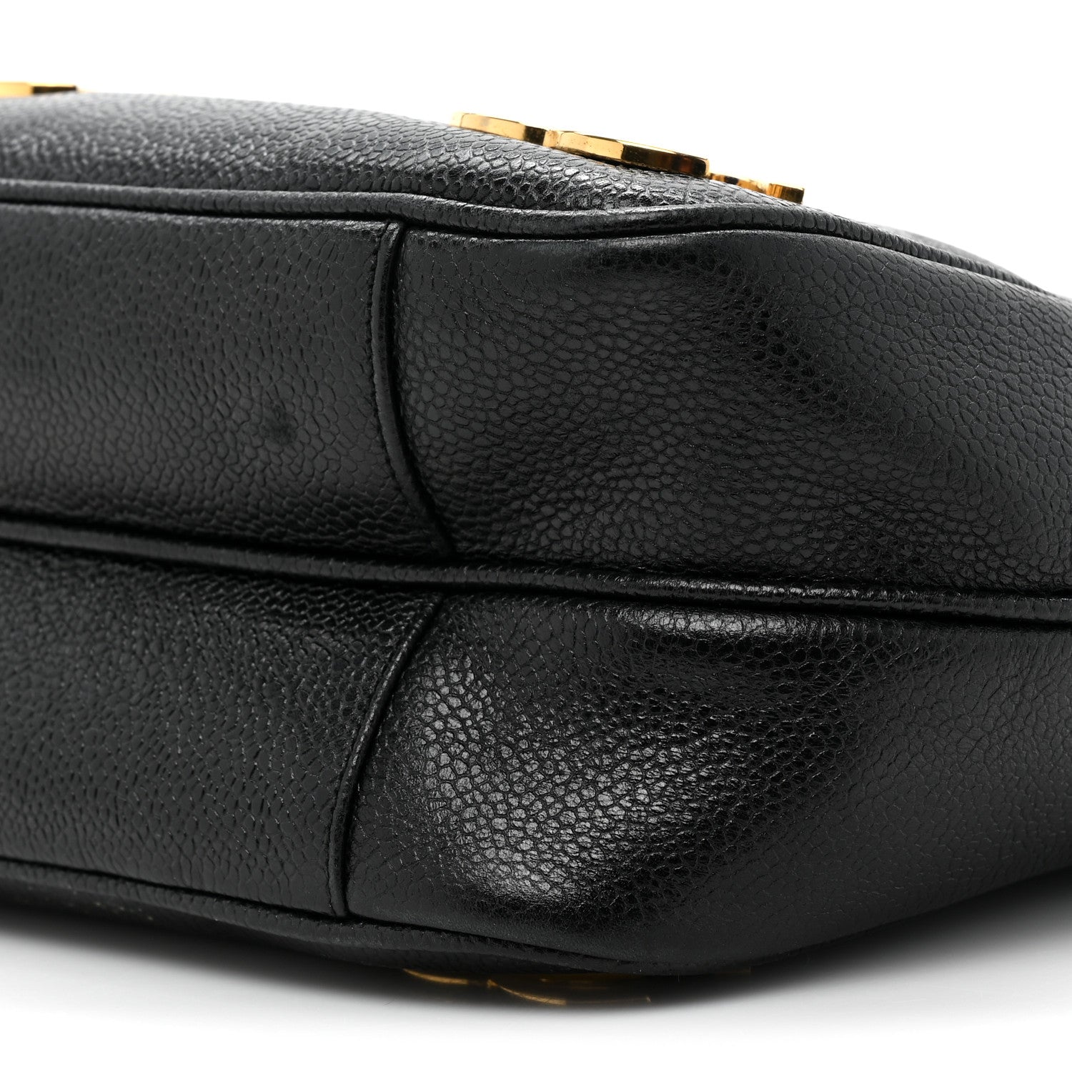 Chanel Caviar Triple CC Shoulder Bag Black 10 of 16