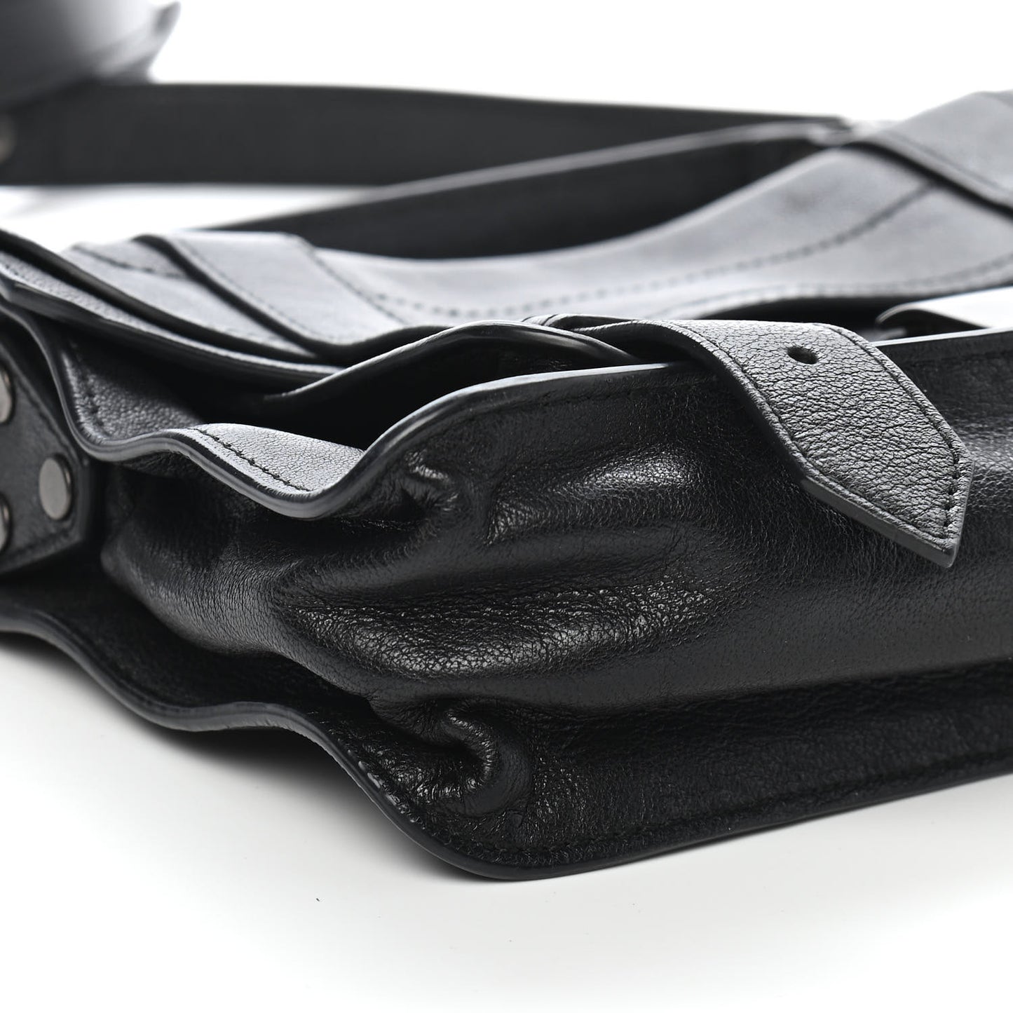 Soft Grainy Calfskin Tiny PS1 Satchel Black
