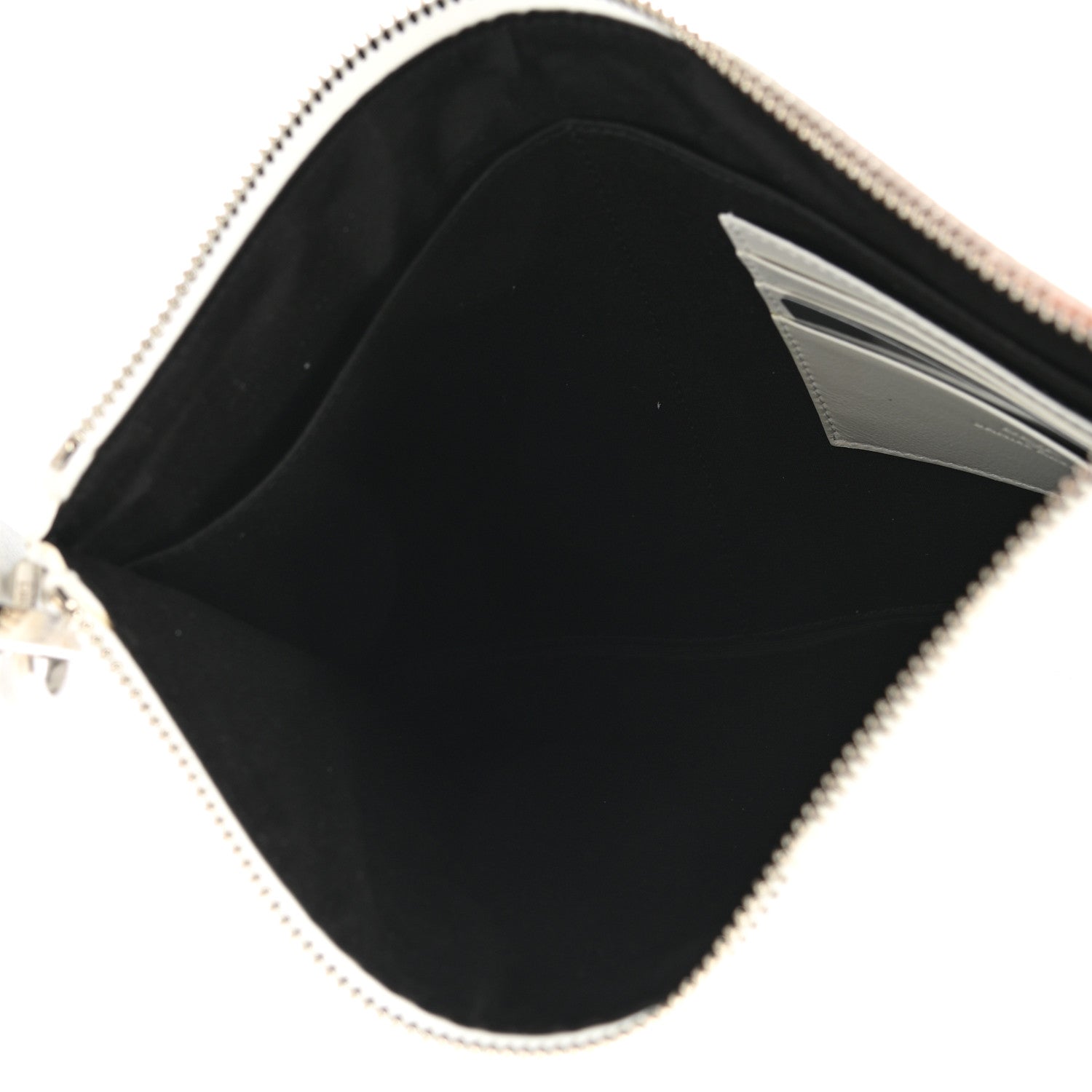 Christian Dior X DANIEL ARSHAM Grained Calfskin Newspaper Wristlet White 5 of 12