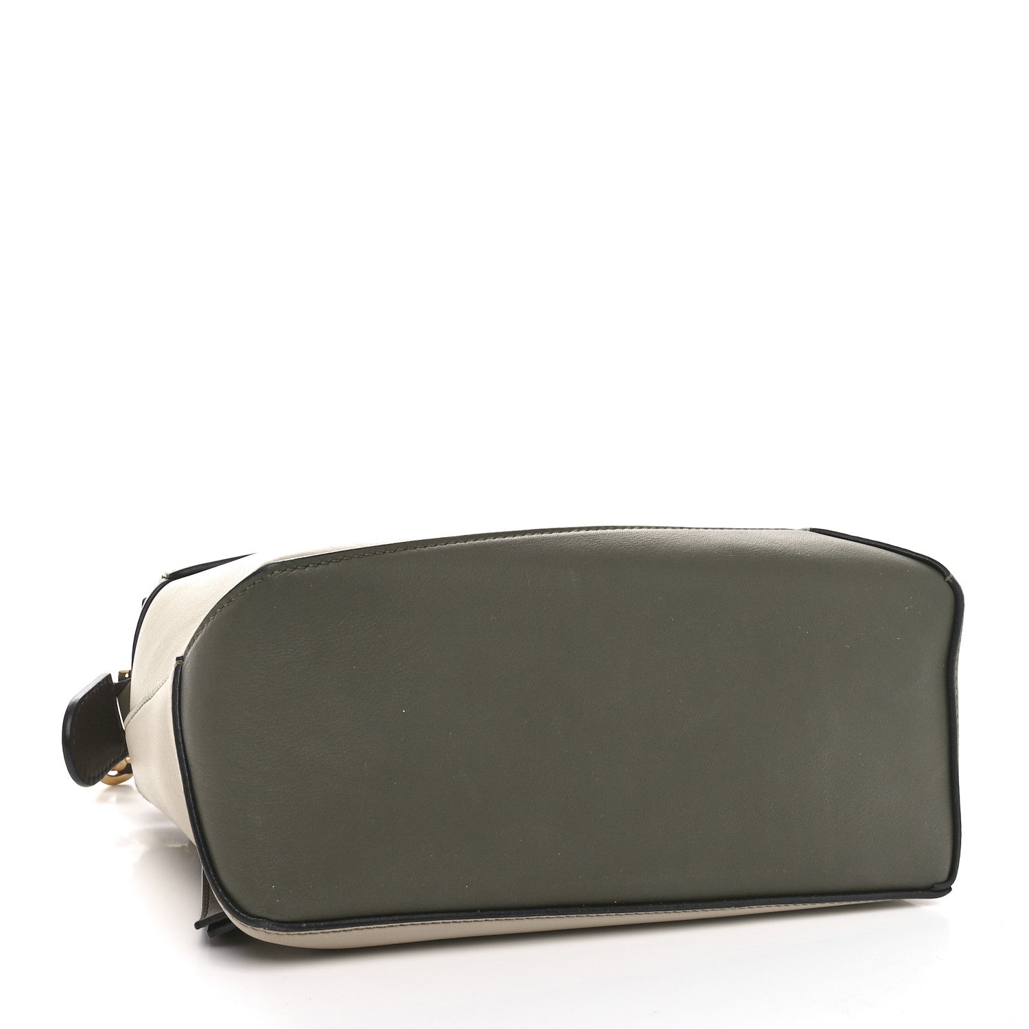 Loewe Calfskin Small Puzzle Edge Bag Laurel Green Light Oat 4 of 10