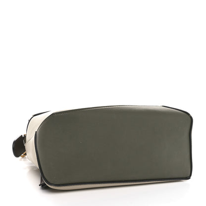 Loewe Calfskin Small Puzzle Edge Bag Laurel Green Light Oat 4 of 10