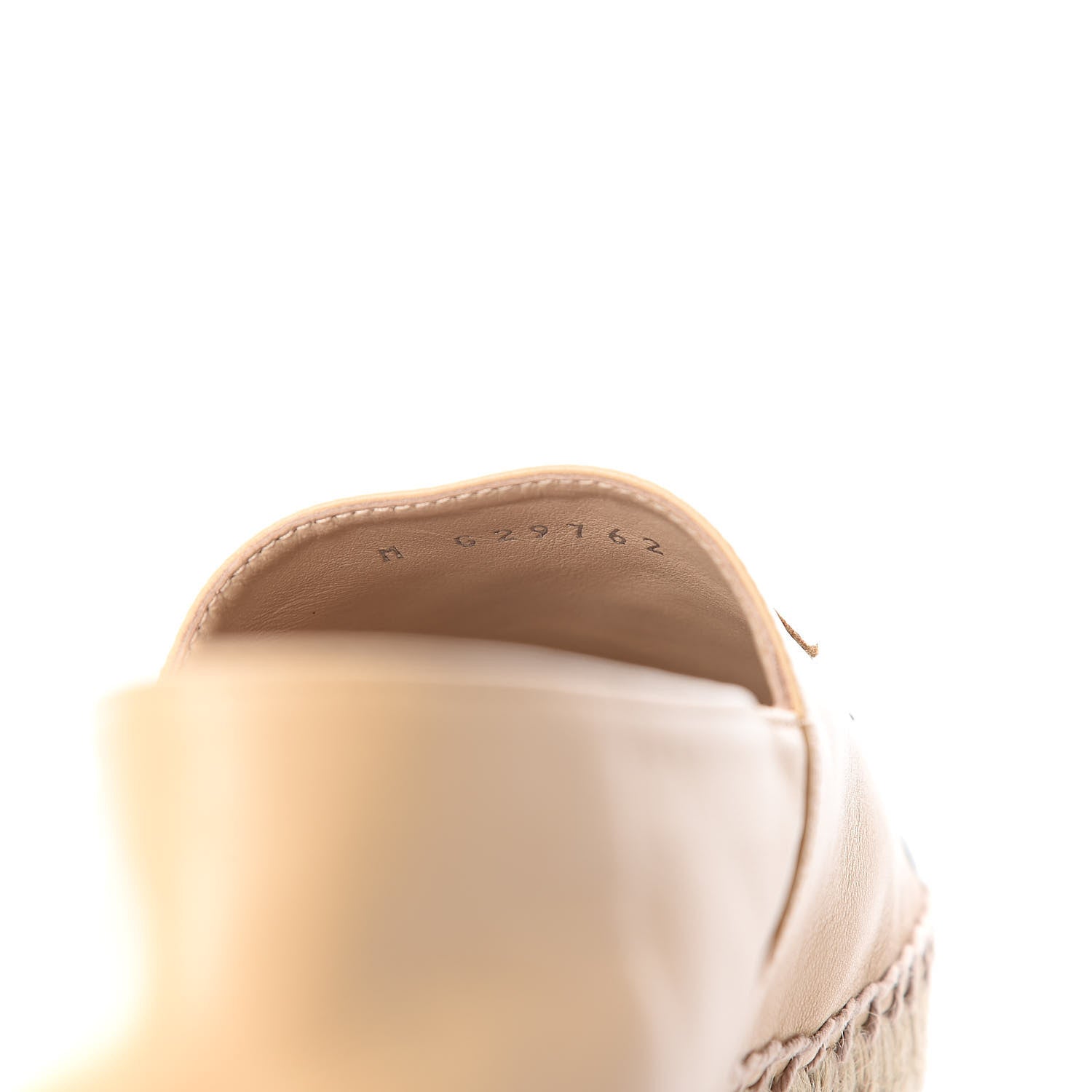 Chanel Lambskin CC Espadrilles 39 Beige Black 10 of 11