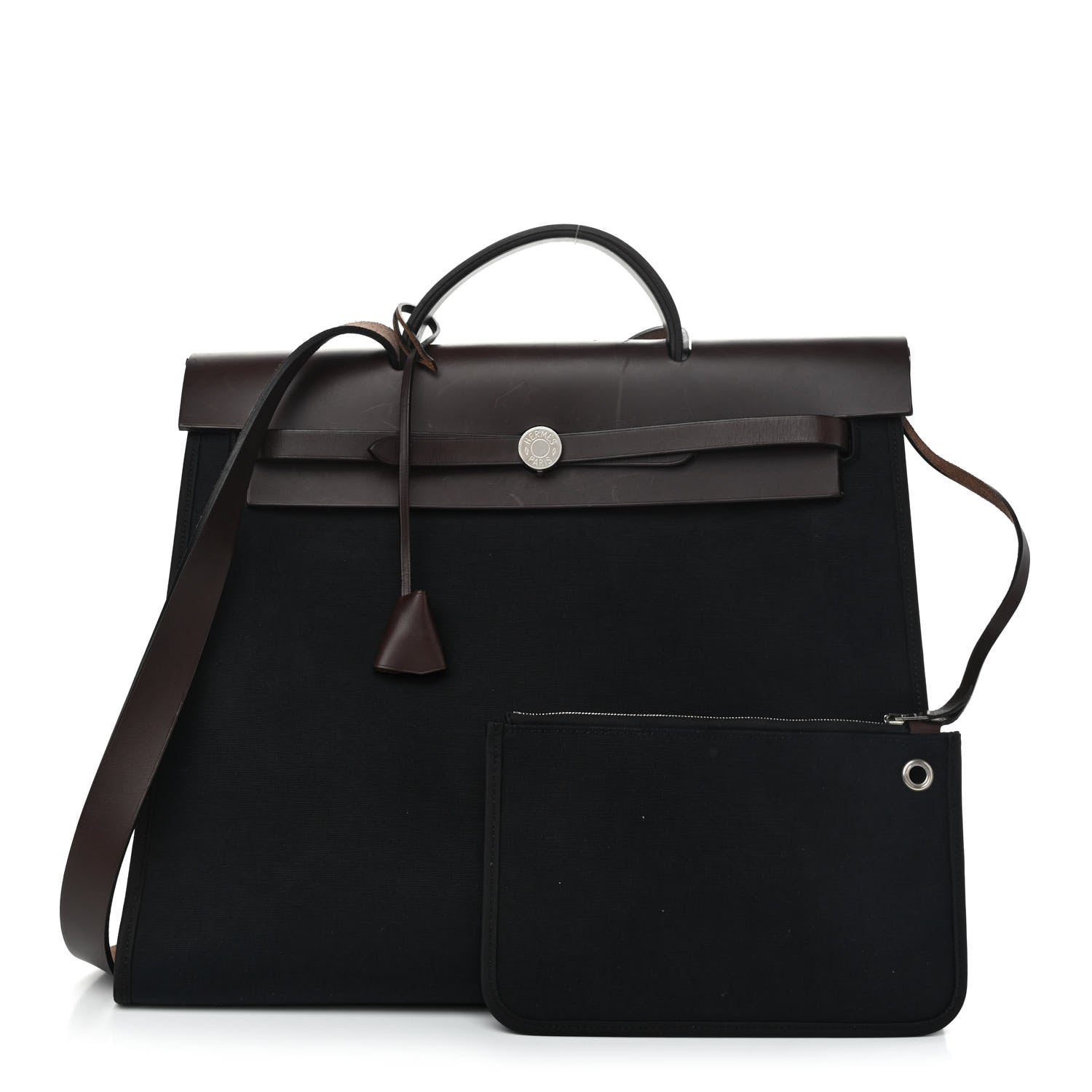 Hermes Toile Vache Hunter Herbag Zip 39 MM Black Ebene 1 of 12