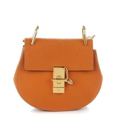 Chloe Grained Lambskin Mini Drew Shoulder Bag Caramel 1 of 8