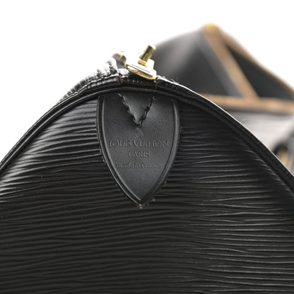 Louis Vuitton Epi Keepall 45 Black 6 of 17