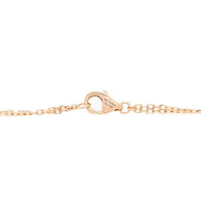Cartier 18K Pink Gold 2 Diamond LOVE Necklace 4 of 7