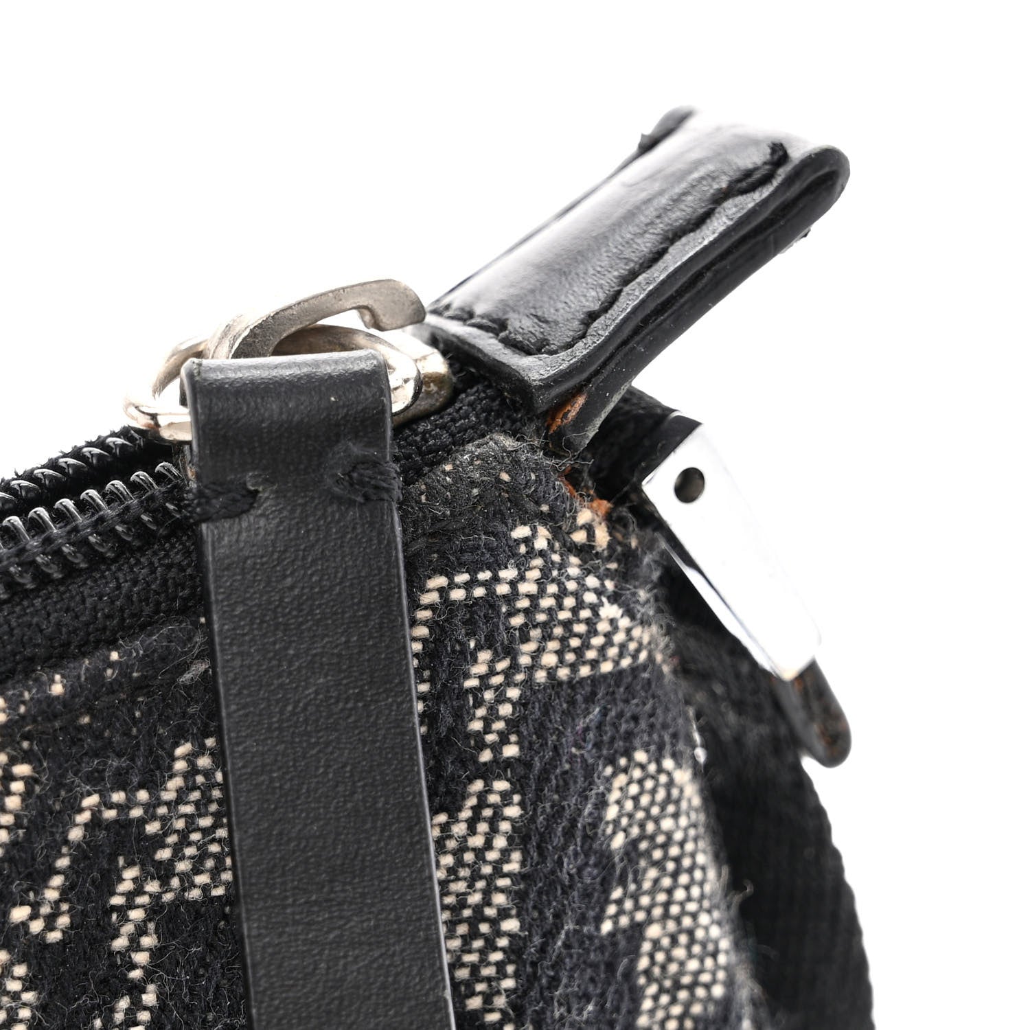 Christian Dior Monogram Shoulder Bag Pochette Black 11 of 14